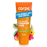 Carpe Feminine Care tropical paradise bottle delivers all-day freshness during workouts.