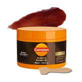 Carroten Intensive Tanning Gel bottle close-up showing brand and nourishing formula.