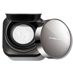 CARSLAN 1.0 soft focus powder bottle delivers smooth, shine-free finish all day.