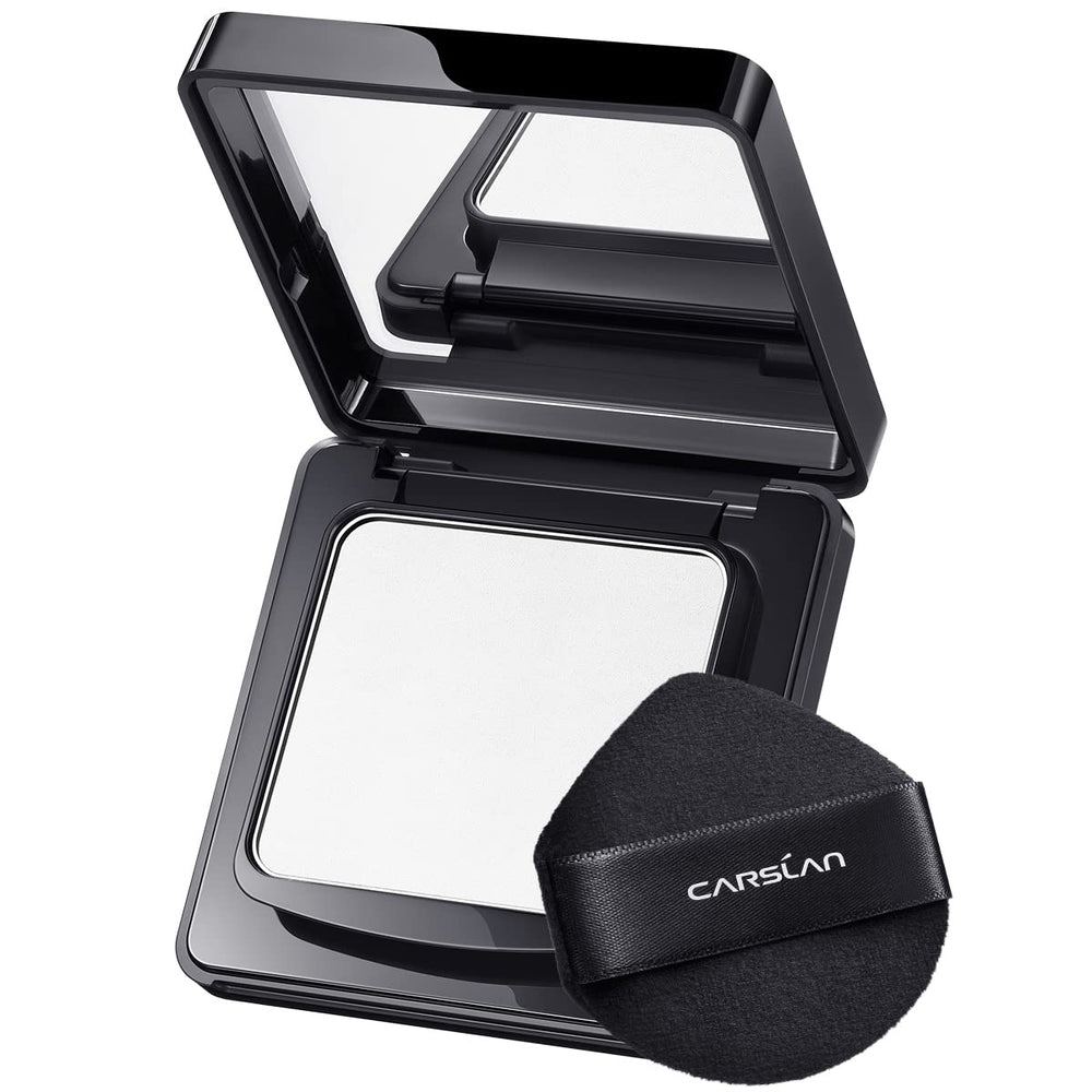 CARSLAN waterproof face pressed powder compact in a closed case for all-day oil control.