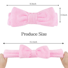 Casoty fluffy headbands bow closeup showing plush texture for gentle wear
