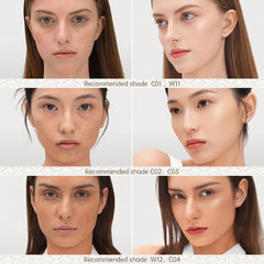Catkin Panda Land full-coverage application shows smooth pores and blemish coverage