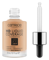 Catrice HD Liquid Coverage dropper applicator for precise, even coverage.
