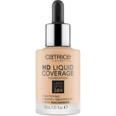 Catrice HD Liquid Coverage dropper close-up for precise application.