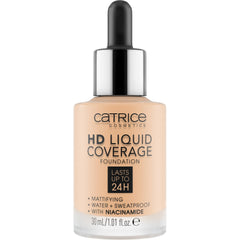 Catrice HD Liquid Coverage dropper highlights buildable coverage with precise, controllable application