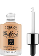 Catrice HD Liquid Coverage Foundation with dropper application for precise, mess-free base