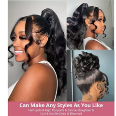 Catti body wave 360 lace front wig with bleached knots for seamless, natural hairline.