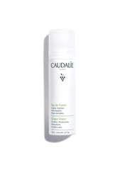 Caudalie Grape Water Mist bottle close-up showing gentle hydrating properties for sensitive skin.