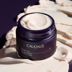 Caudalie Premier Cru rich cream texture conveys lavish moisture for daily nourishment.
