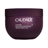 Caudalie Vinosculpt bottle close-up highlighting whipped cream texture for firming skin