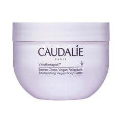 Caudalie Vinotherapist replenishing body butter jar delivering long-lasting hydration for very dry skin.
