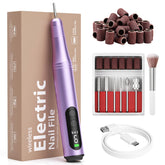 Ccigedy cordless nail drill with LED display for precise speed control during manicures