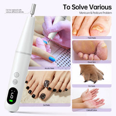 Ccigedy cordless nail drill quiet operation supports comfortable, night-friendly shaping sessions.