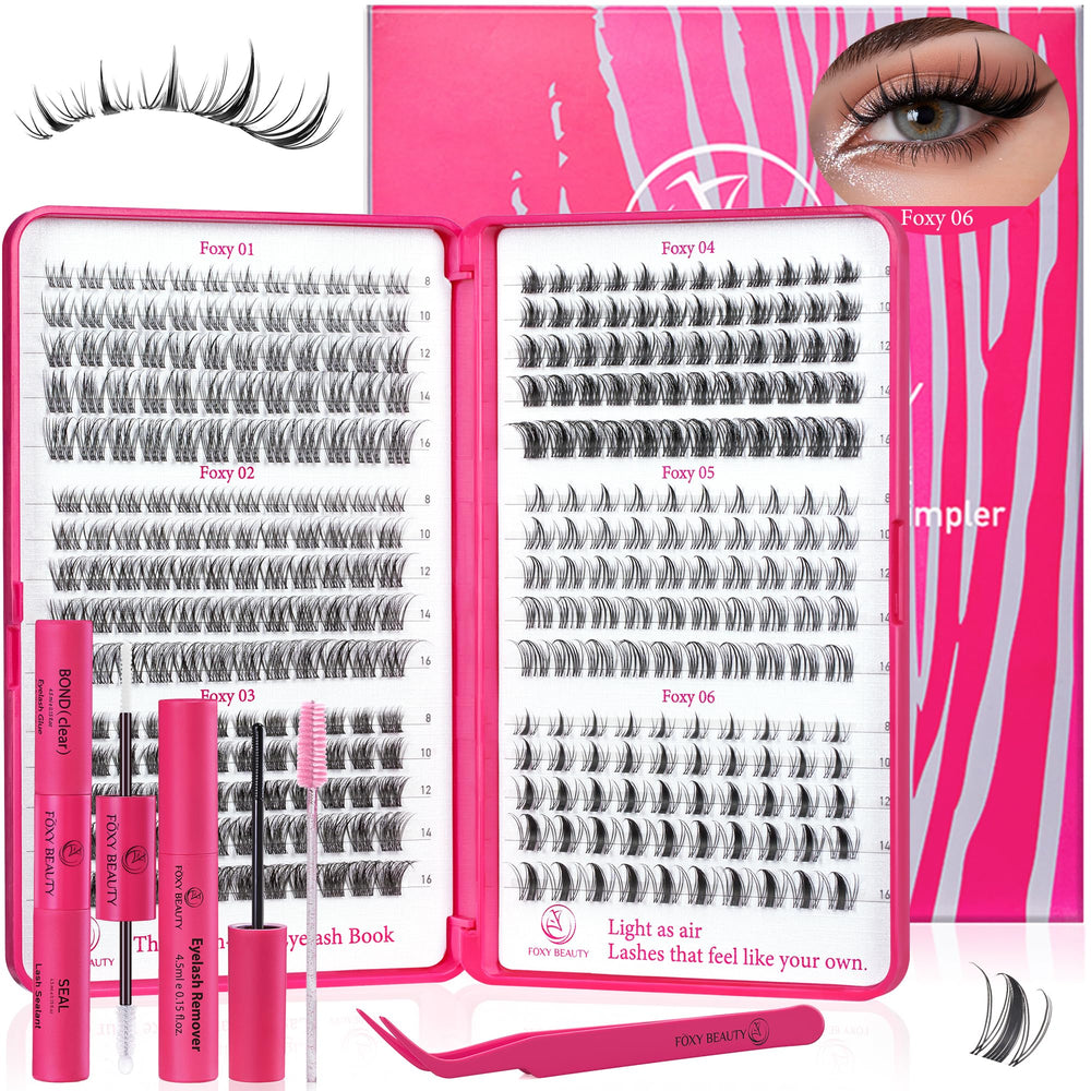 CCODDY 432pcs lash clusters kit pack shows full set options for DIY lashes.