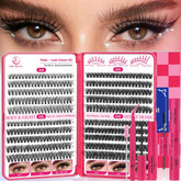 CCODDY Waltz Lash Clusters packaging shows the complete at-home lash kit