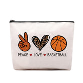 CEASQVAA basketball gifts cosmetic bag with sporty style for gym bag organization