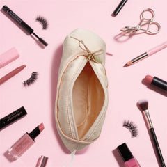 CECKQUE ballet makeup bag with multifunctional organization for essentials