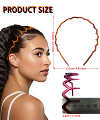 CeeGlow violet headband showcases bold style with comfortable grip.