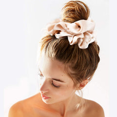 CEELGON silk scrunchies night-use emphasizes crease-free comfort for sleep