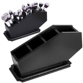 cefreco coffin brush holder base view showcases sturdy gothic storage for makeup brushes
