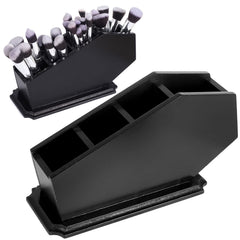 cefreco coffin brush holder base view showcases sturdy gothic storage for makeup brushes