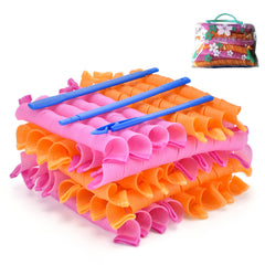 CEKEME 40-piece heatless curlers pack shot for overnight curls.