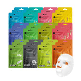Celavi Essence Facial Sheet Mask Variety Set packaging shows three 12-count boxes for daily hydration.