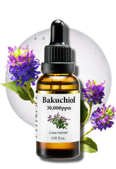 CELDYQUE Bakuchiol Serum bottle close-up highlights hydrating, anti aging routine