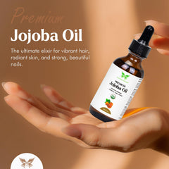 Celestial Psyche Jojoba Oil promotes nourished hair and healthier-looking strands.