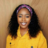 Celiarita headband wig deep wave 14in ready for daily wear and natural hairline