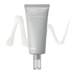 Celimax Dual Barrier Cream bottle closeup showing long lasting hydration.