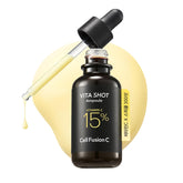 Cell Fusion C Toning C Vita Shot Ampoule bottle front boosts glow with vitamin C.