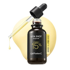 Cell Fusion C Toning C Vita Shot Ampoule bottle front boosts glow with vitamin C.