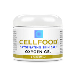 Cellfood Oxygen Gel tube closeup highlighting creamy texture for daily hydration.
