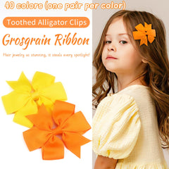CÉLLOT 40-color palette bows coordinate with outfits.