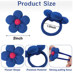 CÉLLOT flower hair tie hotpink adds color while preventing snagging
