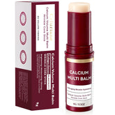 Celuriane Calcium Multi Balm Stick applied to face for hydration and glow.