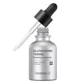 Centellian 24 glutathione-toning-ampoule bottle highlighting antioxidant formula for even skin tone.