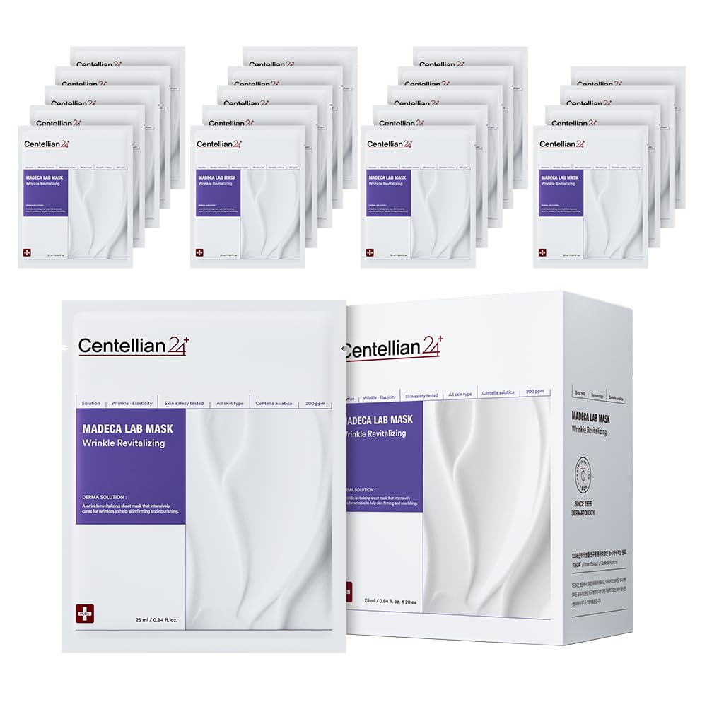 CENTELLIAN 24 Madeca Mask cream texture highlights rich, nourishing formula for hydrating skin.