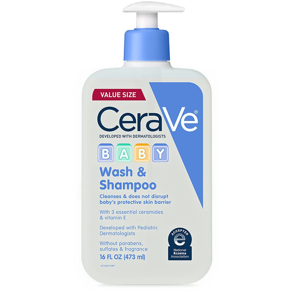 CeraVe baby front bottle showing clean packaging and product benefits