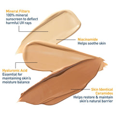 CeraVe tinted sunscreen blending on skin for natural coverage