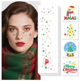 Cerlaza Christmas tattoos Santa design for festive sparkle and party wear