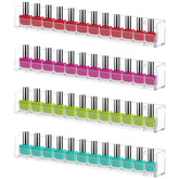 Cerpourt nail polish rack wall-mounted shelves for organized salon storage and quick access.
