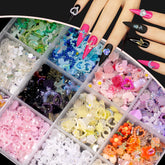 CESUSME 3D nail charms assorted collection close-up for creative nail art ideas.