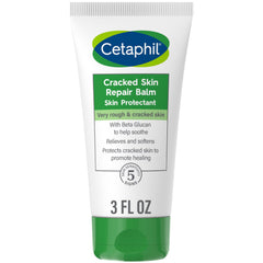 Cetaphil Cracked Skin Repair Balm jar provides hydrating protection for very dry hands and feet.