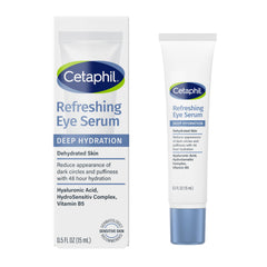 Cetaphil Deep Hydration Eye Serum packaging showcases brand trust and sensitivity-friendly design