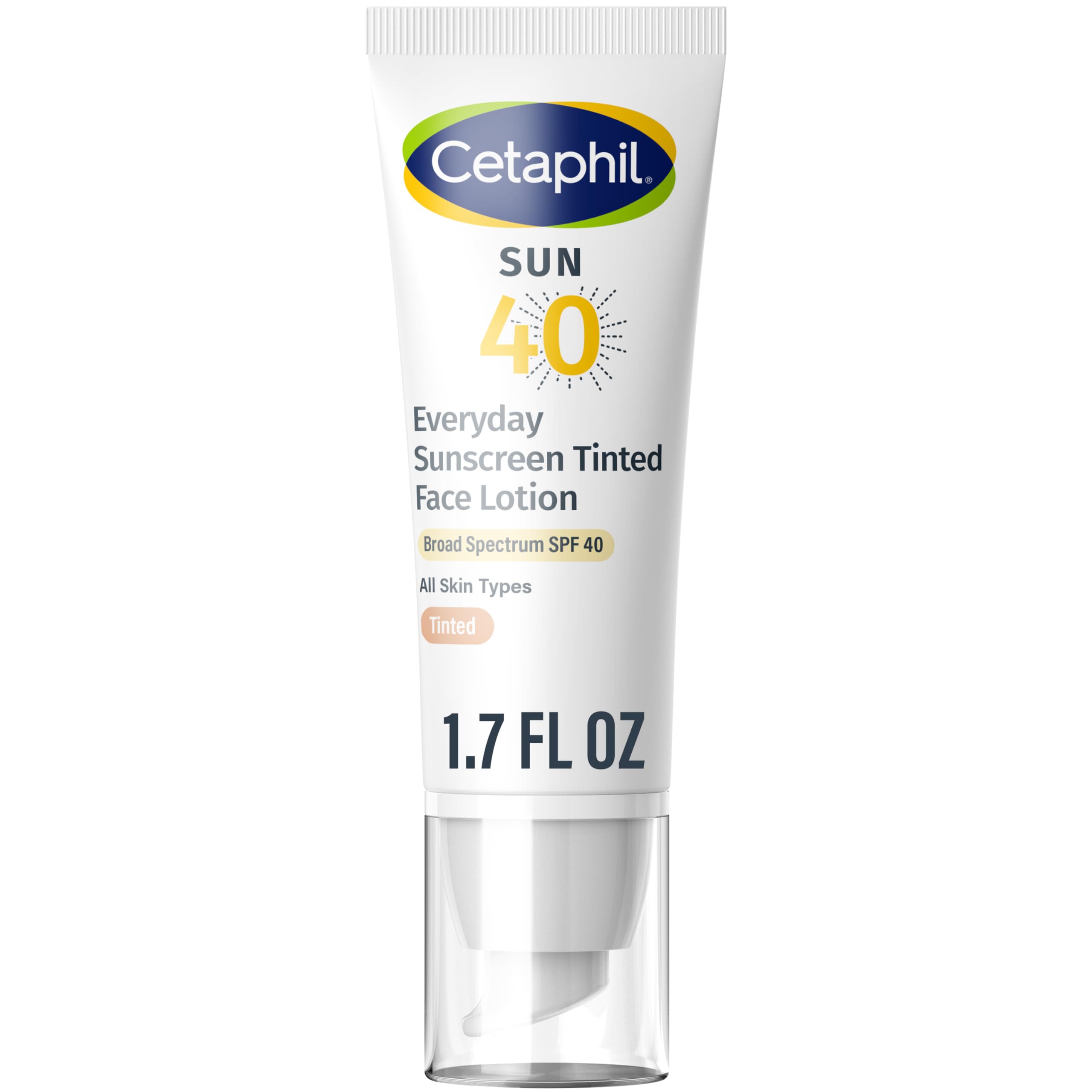 Cetaphil Everyday Sunscreen Tinted Lotion product showcasing its protective formula.