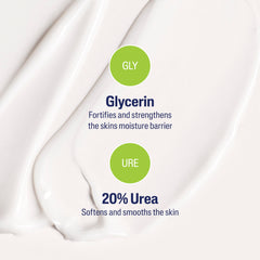 Cetaphil Exfoliating Rough and Bumpy Cream texture swatch shows creamy finish.