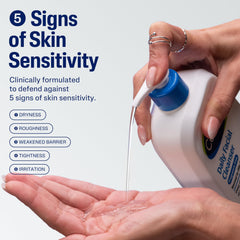 Cetaphil Face Wash panthenol vitamin B5 aids hydration and soothing feel.