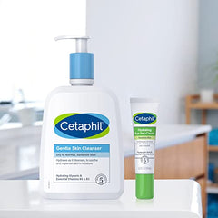 Cetaphil Eye Gel-Cream highlighting hyaluronic acid for long-lasting hydration.